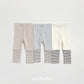 (Pre-order) OOTTBEBE Winter - Stripe Ankle Leggings 윈터배색레깅스 (3 Colors)