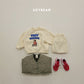 (Pre-order) Soybean Kids Winter - Little Traveler Fleece-Lined Top & Bottom Set 양기모꼬마여행자상하 (3 Colors)