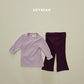 (Pre-order) Soybean Kids Winter - Puffy Contrast Flare Set 퐁실배색플레어세트 (3 Colors)