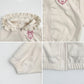 (Pre-order) OOTTBEBE - Frilled Hooded Zip-Up 프릴후드집업 (2 Colors)