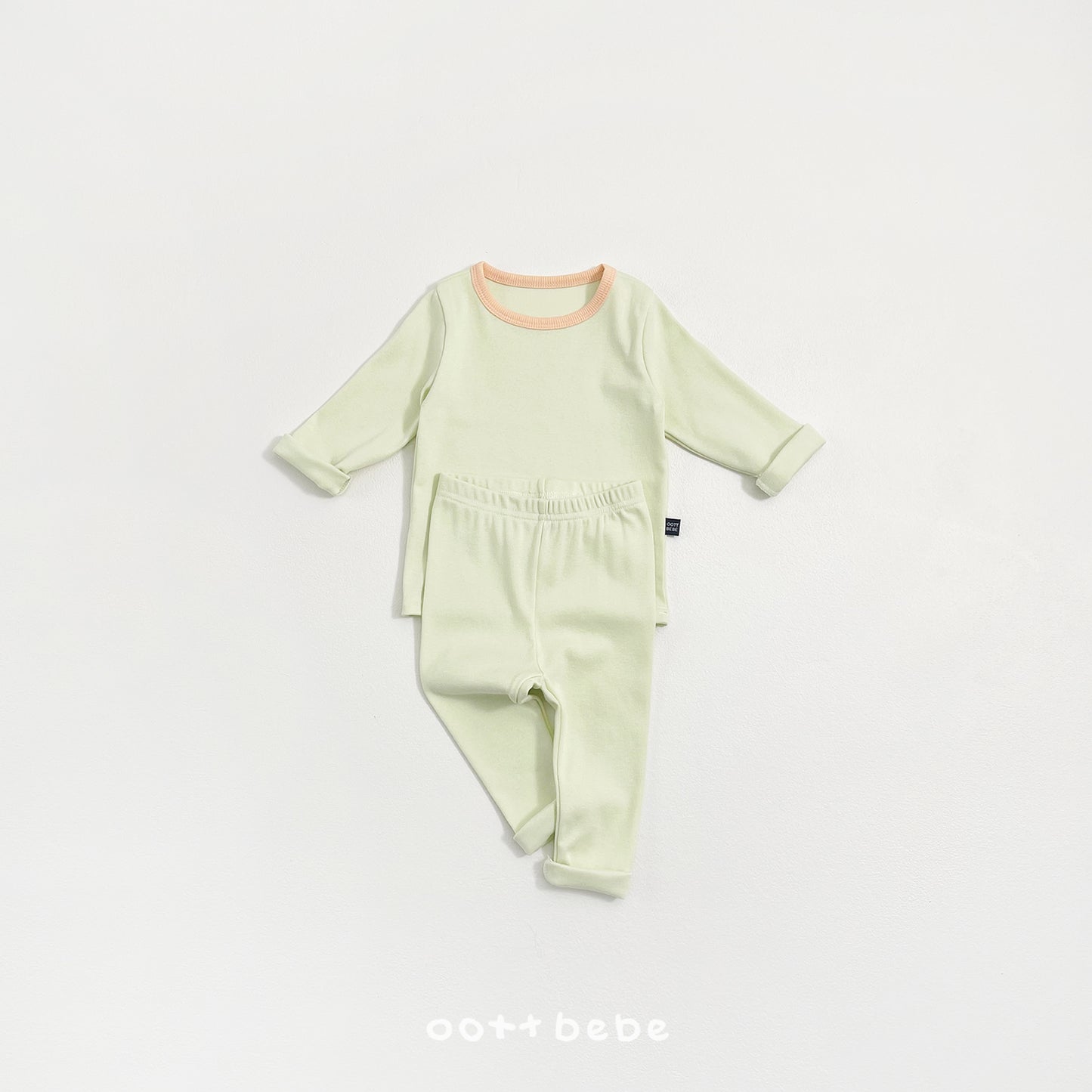 (Pre-order) OOTTBEBE Spring - Modal Heart Pajama Set 모달하트실내복 (4 Colors)