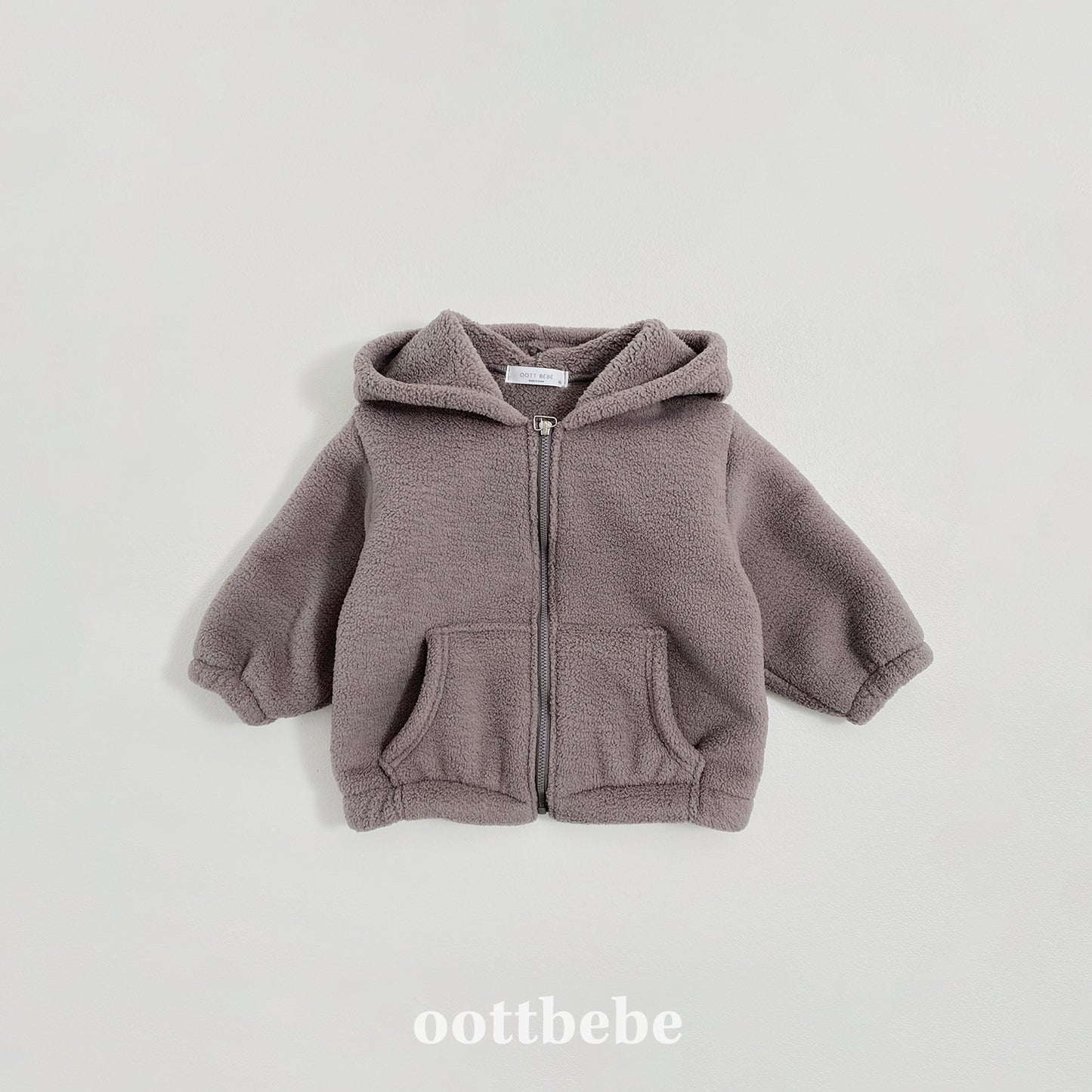 (Pre-order) OOTTBEBE Winter - Marshmallow Cloud Fleece Zip-Up Jacket 말랑구름후리스집업점퍼 (5 Colors)