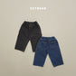 (Pre-order) Soybean Kids Winter - Fleece-Lined Work Denim Pants 기모워크데님팬츠 (2 Colors)
