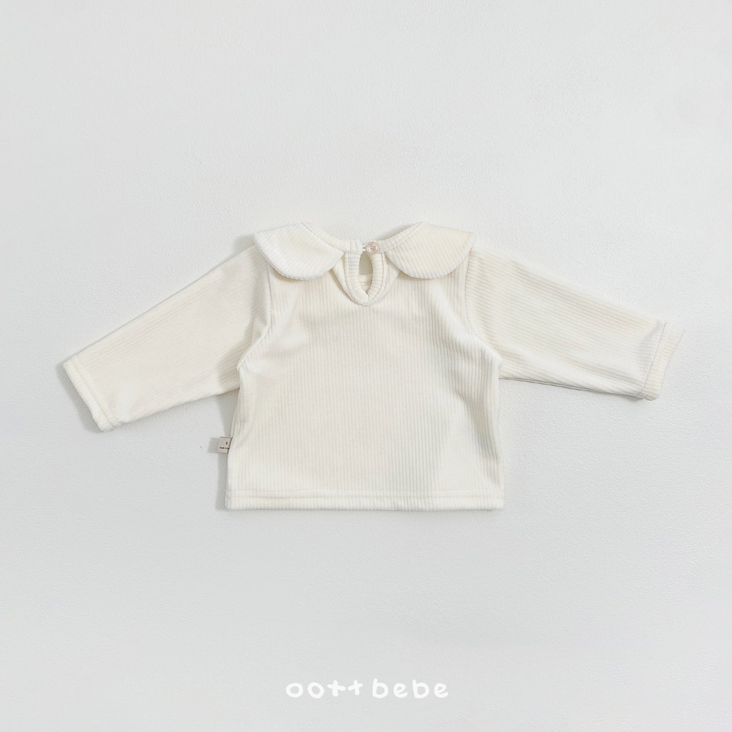 (Pre-order) OOTTBEBE Winter - Mink Collar Tee 밍크카라티셔츠 (3 Colors)