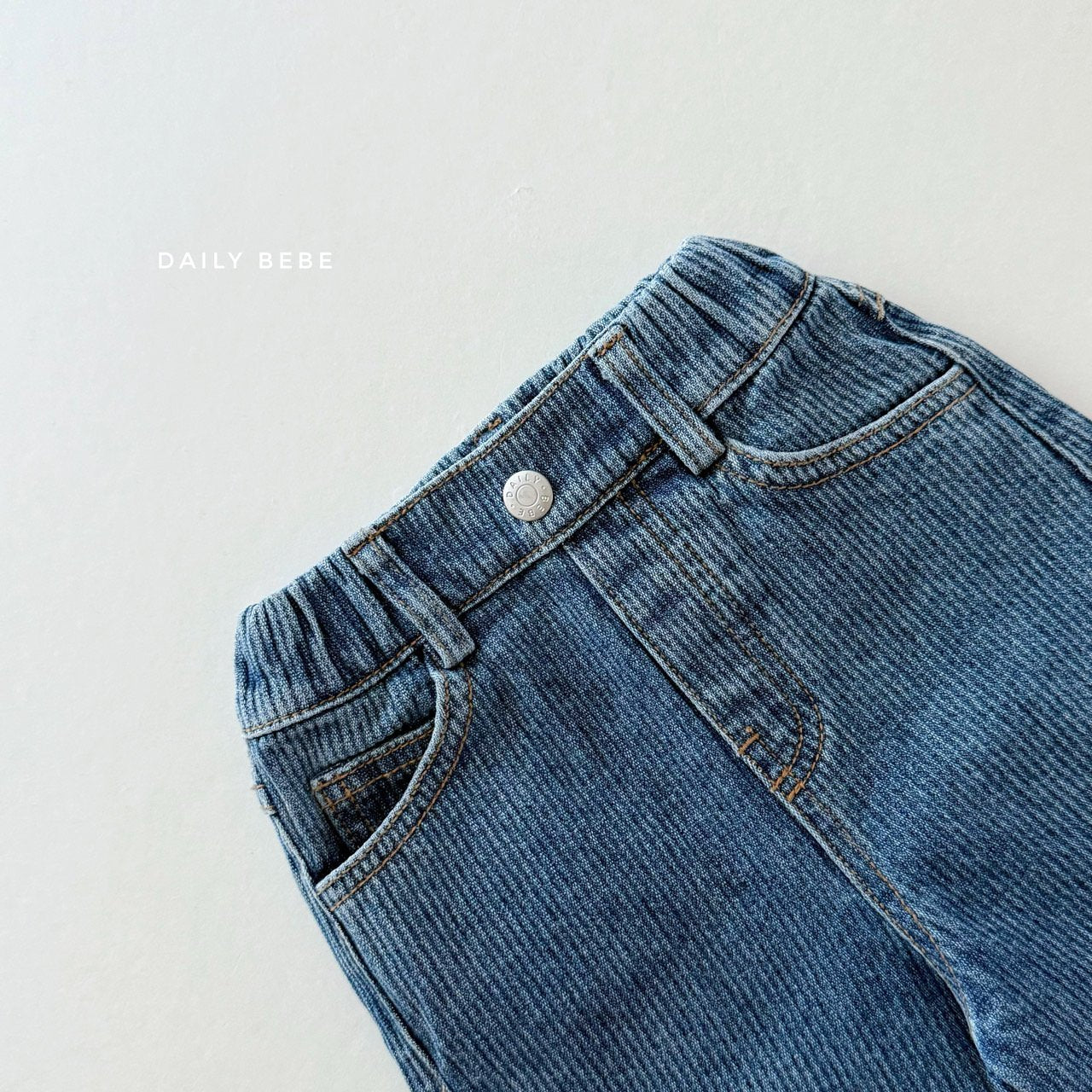 (Pre-order) Daily Bebe Winter - Kids' Fleece-Lined Denim Pants 기모 데님팬츠 (2 Colors)