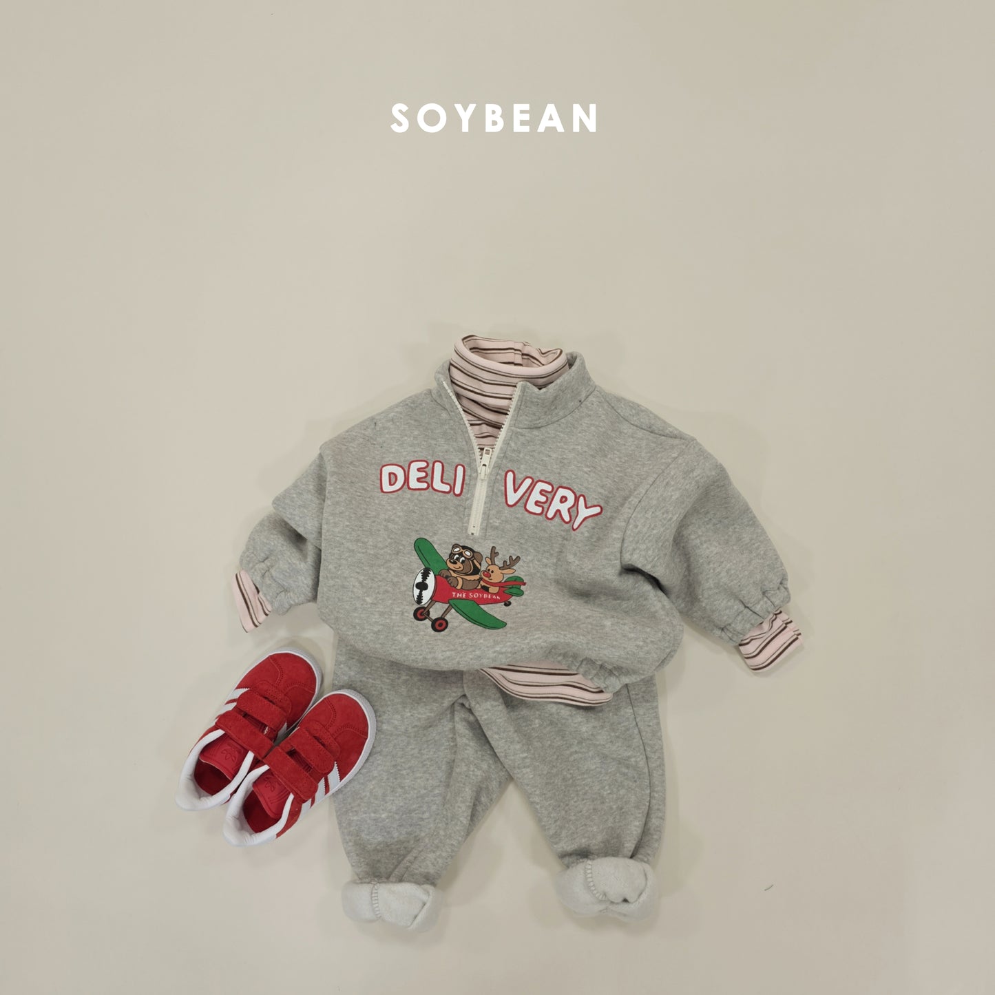 (Pre-order) Soybean Kids Winter - Cozy Titi Fleece-Lined Turtleneck 코지띠띠목폴라 (4 Colors)