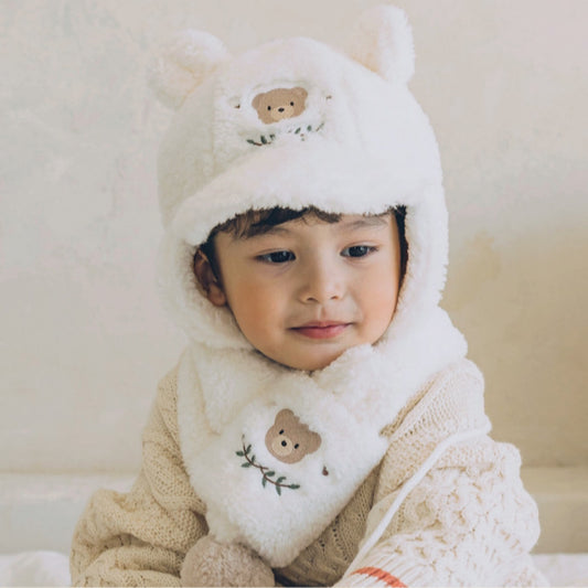 (KoongsKoongs) My Teddy Bear Winter Fur Hat (2 Colors)