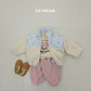 (Pre-order) Soybean Kids Winter - Flower Patch Sherpa Jacket 꽃배색양털JP (2 Colors)