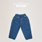 (Pre-order) Soybean Kids - Tapered Denim Pants 테이퍼드데님팬츠 (2 Colors)