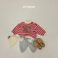 (Pre-order) Soybean Kids Winter - Heart Patch Fleece-Lined Jogger Pants 하트패치조거팬츠 (3 Colors)