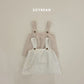 (Pre-order) Soybean Kids Winter - Quilted Overall Dress 누빔멜빵치마 (2 Colors)