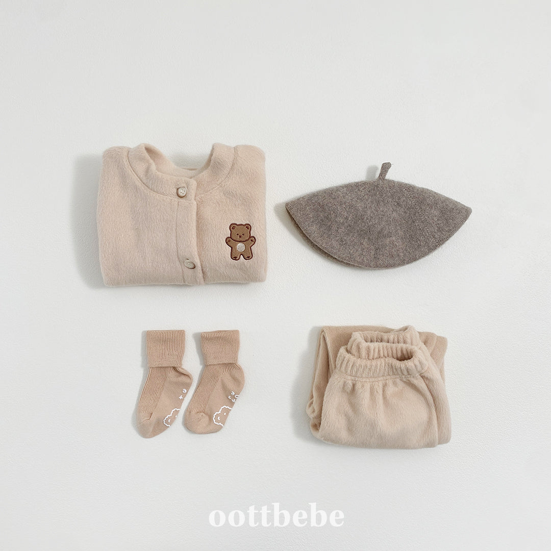(Pre-order) OOTTBEBE Winter - Cotton Candy Cardigan 솜사탕 가디건 (4 Colors)