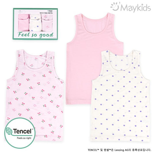 (MayKids) Lovely Tencel Modal Girls’ Camisole (3-pack)