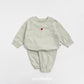 (Pre-order) OOTTBEBE -  Petit Modal Top & Bottom Set (Stretch Terry) 쁘띠모달상하복(쮸리스판) (4 Colors)