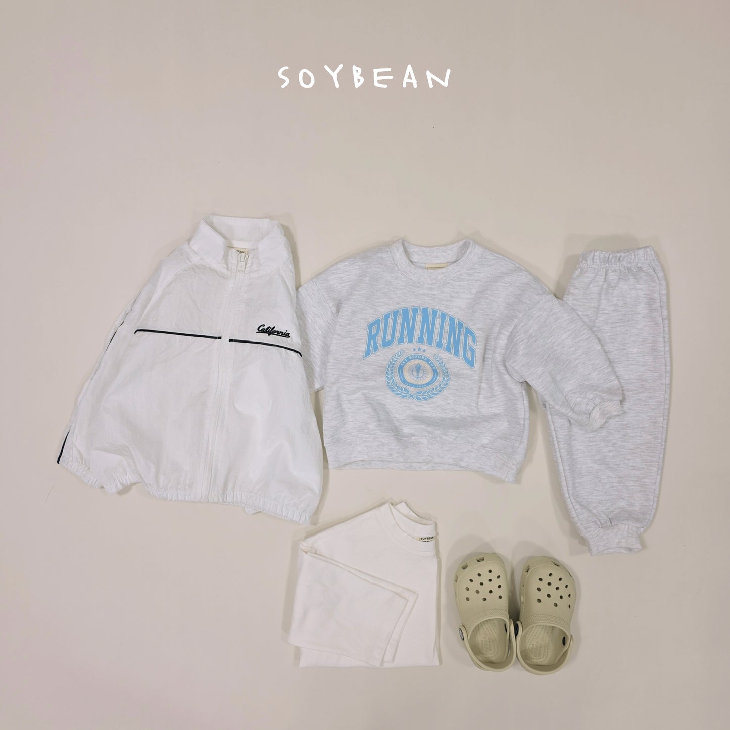 (Pre-order) Soybean Kids Spring - Running Top & Bottom Set 러닝상하복 (2 Colors)
