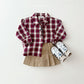 (Pre-order) Daily Bebe - Kids' Autumn Check Shirt 어텀체크셔츠 (2 Colors)