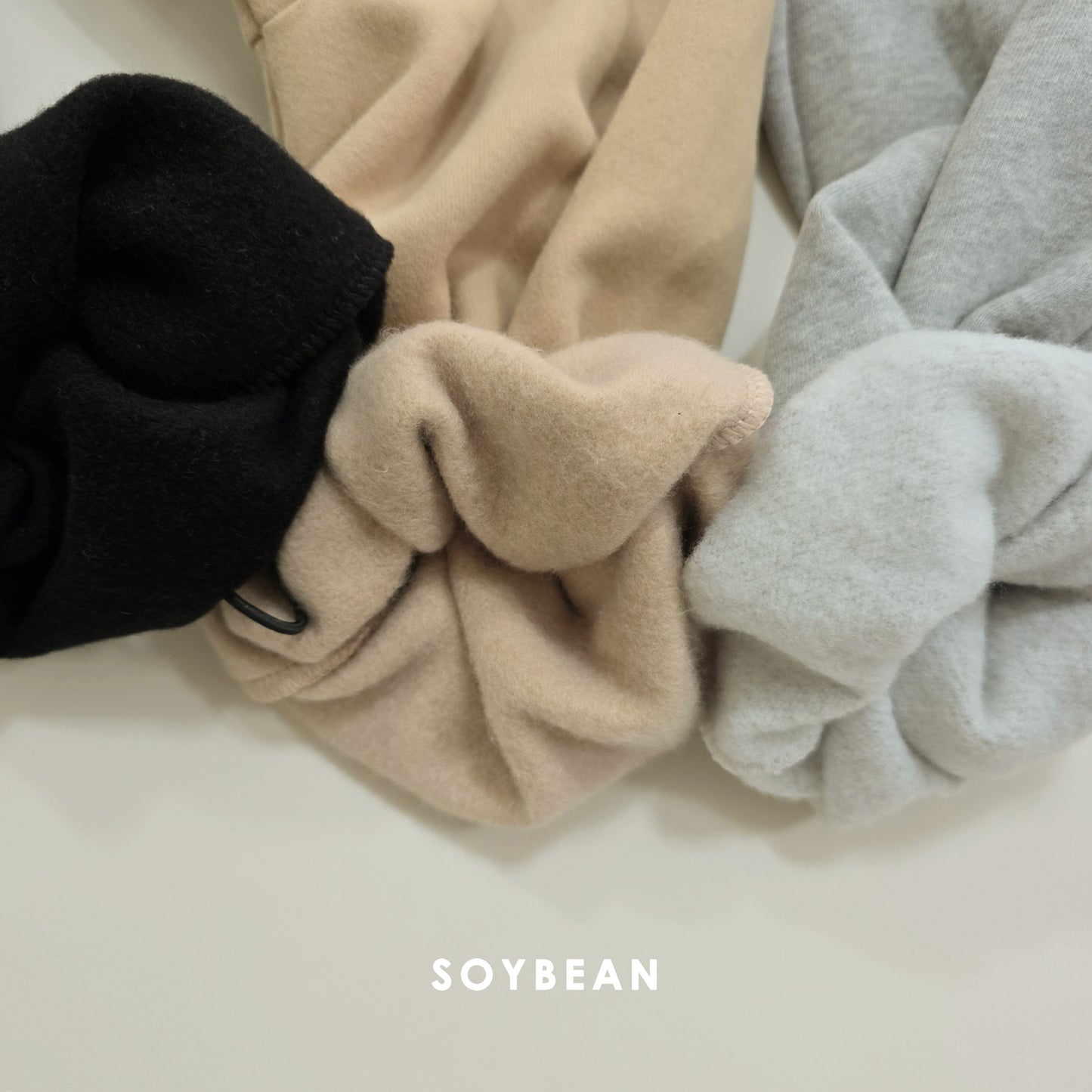 (Pre-order) Soybean Kids Winter - Pintuck Fleece-Lined Training Pants 핀턱트레이닝팬츠 (3 Colors)