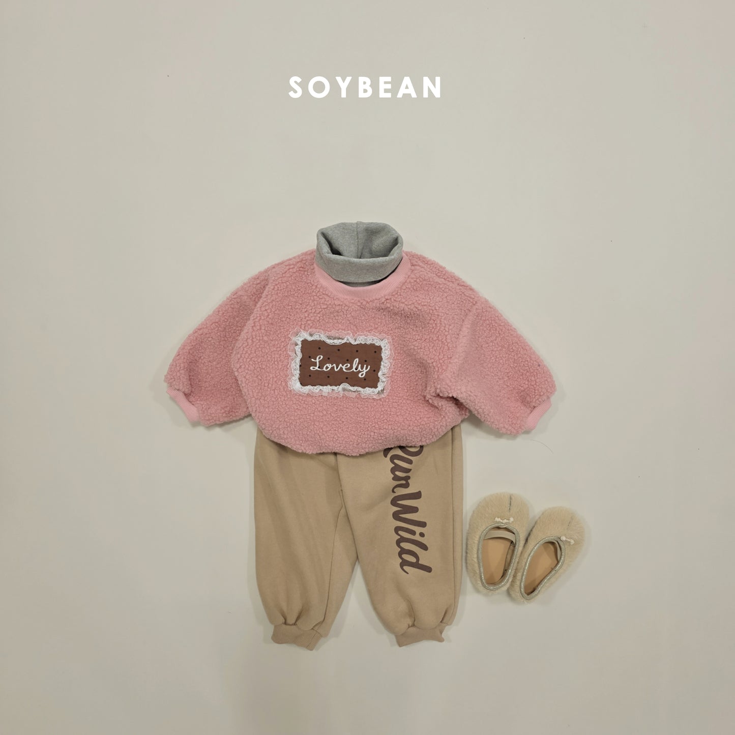 (Pre-order) Soybean Kids Winter - Mock Neck Layering Tee 페이크목폴라티 (5 Colors)