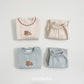 (Pre-order) OOTTBEBE Winter - Cozy Bear Top & Bottom Set 쿨쿨베어상하복 (2 Colors)