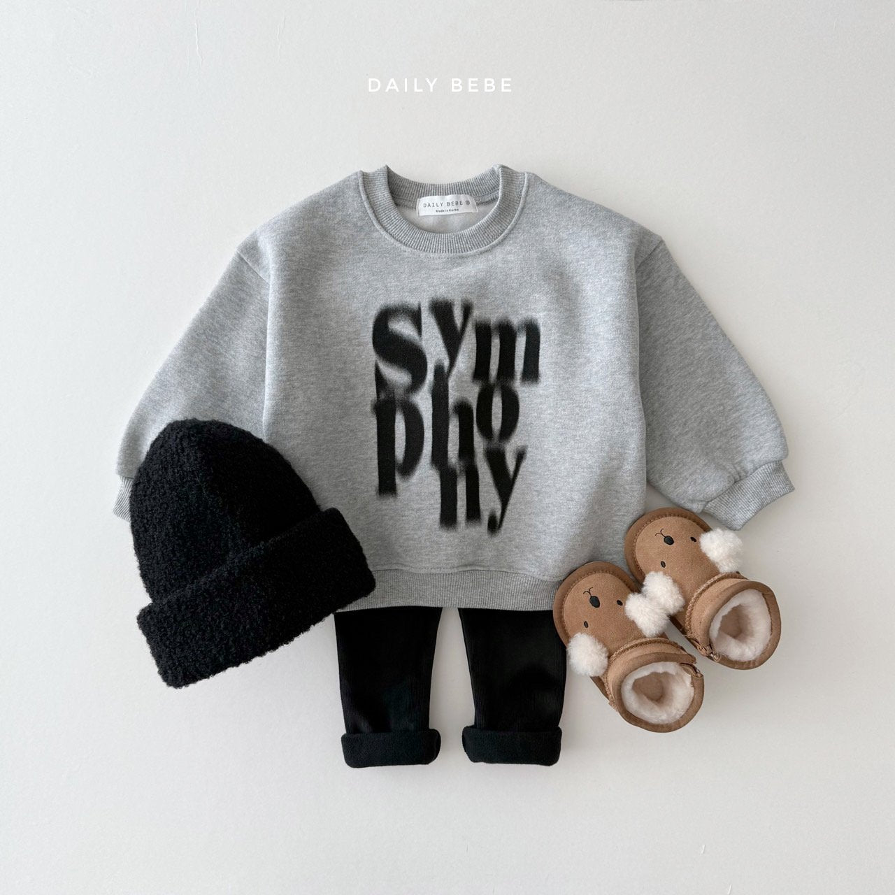 (Pre-order) Daily Bebe Winter - Kids' Symphony Sweatshirt 심포니 맨투맨 (2 Colors)