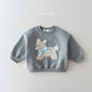 (Pre-order) Daily Bebe - Kids’ Fluffy Ribbon Sweatshirt 뽀글리본 맨투맨 (2 Colors)