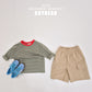 (Pre-order) Soybean Kids - Autumn Captain Stripe Tee 어텀캡틴단가라티 (5 Colors)
