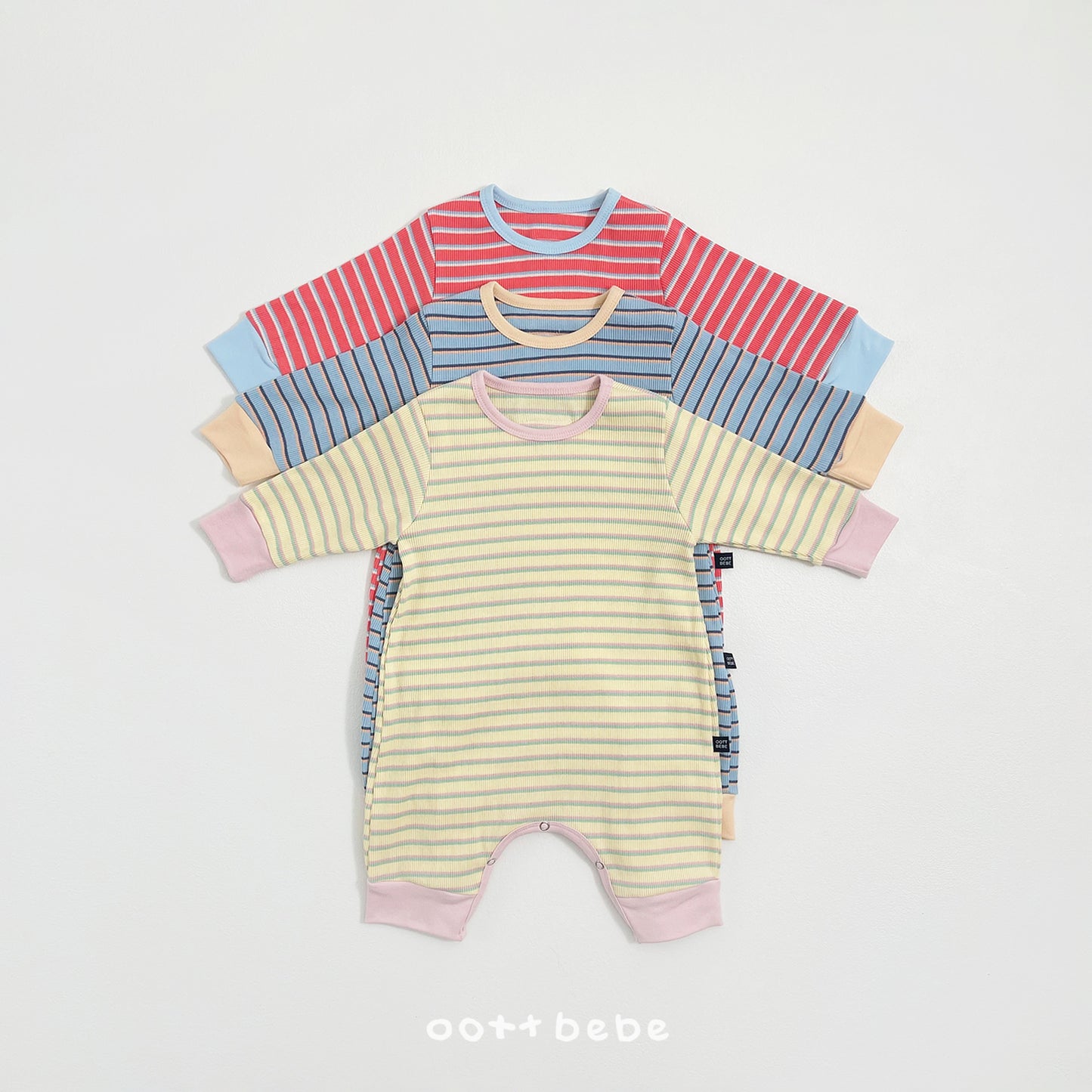 (Pre-order) OOTTBEBE Spring - Apollo Stripe Bodysuit 아폴로슈트 (3 Colors)