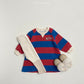 (Pre-order) OOTTBEBE - Stripes Sweatshirt Dress 빅단가라원피스 (2 Colors)