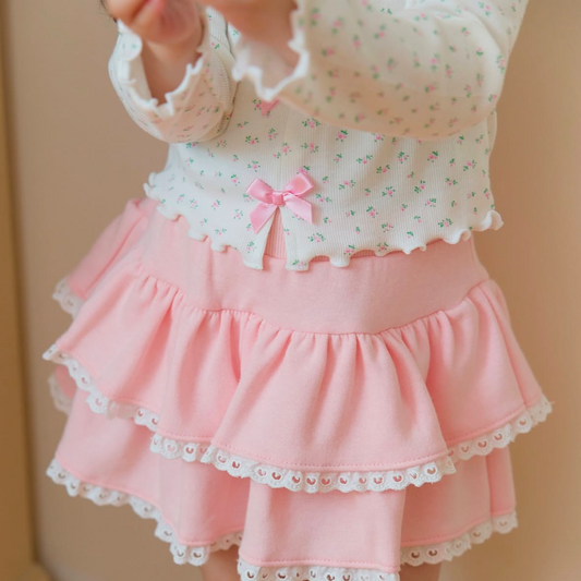 (Pre-order) Daily Bebe - Kids’ Lovely Ruffle Skirt 러블리 캉캉치마 (2 Colors)