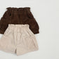 (Pre-order) OOTTBEBE - Tulip Corduroy Shorts 튤립골덴팬츠 (2 Colors)