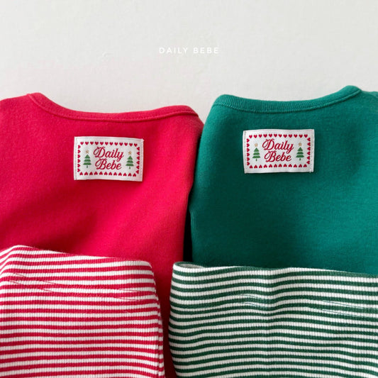 (Pre-order) Daily Bebe Winter- Kids’ Merry Holiday Pajama Set 메리 실내복 (2 Colors)