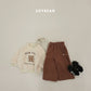 (Pre-order) Soybean Kids Winter - Fleece-Lined Side Snap Wide Pants 양기모사이드스냅팬츠 (4 Colors)