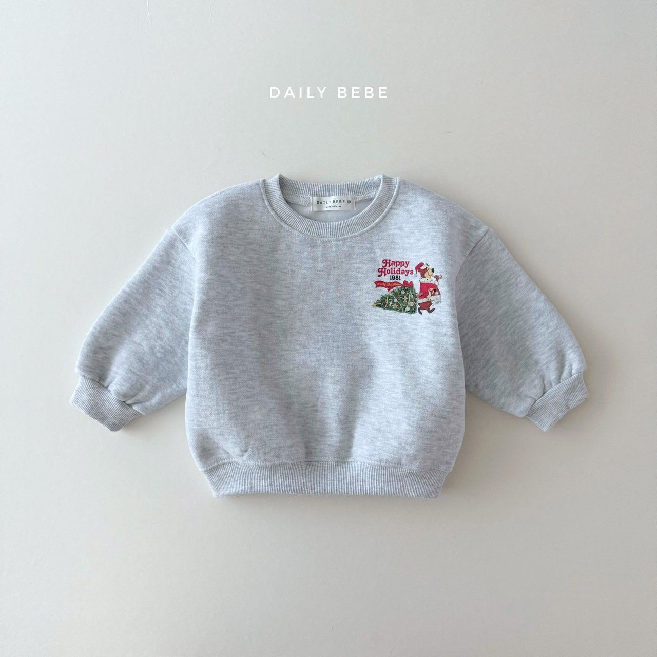 (Pre-order) Daily Bebe - Kids’ Christmas Tree Sweatshirt 트리맨투맨 (2 Colors)