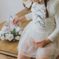 (Pre-order) KoongsKoongs Kids’ Premium Elina Rash Guard Dress Set (Cream Lemon)