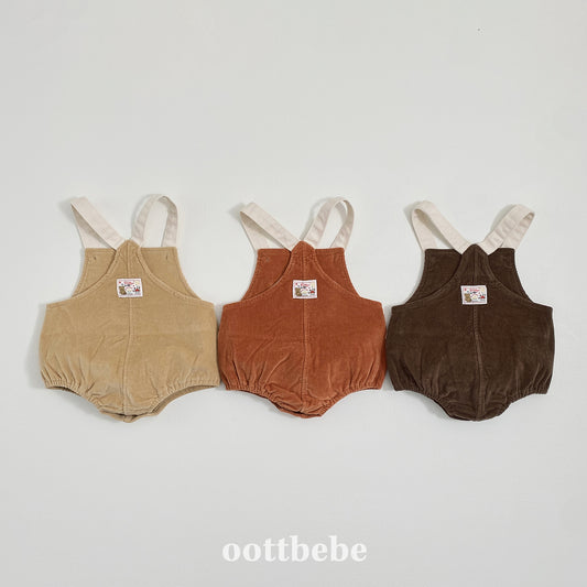 (Pre-order) OOTTBEBE Winter - Corduroy Bebe Suit 코듀로이베베슈트 (3 Colors)
