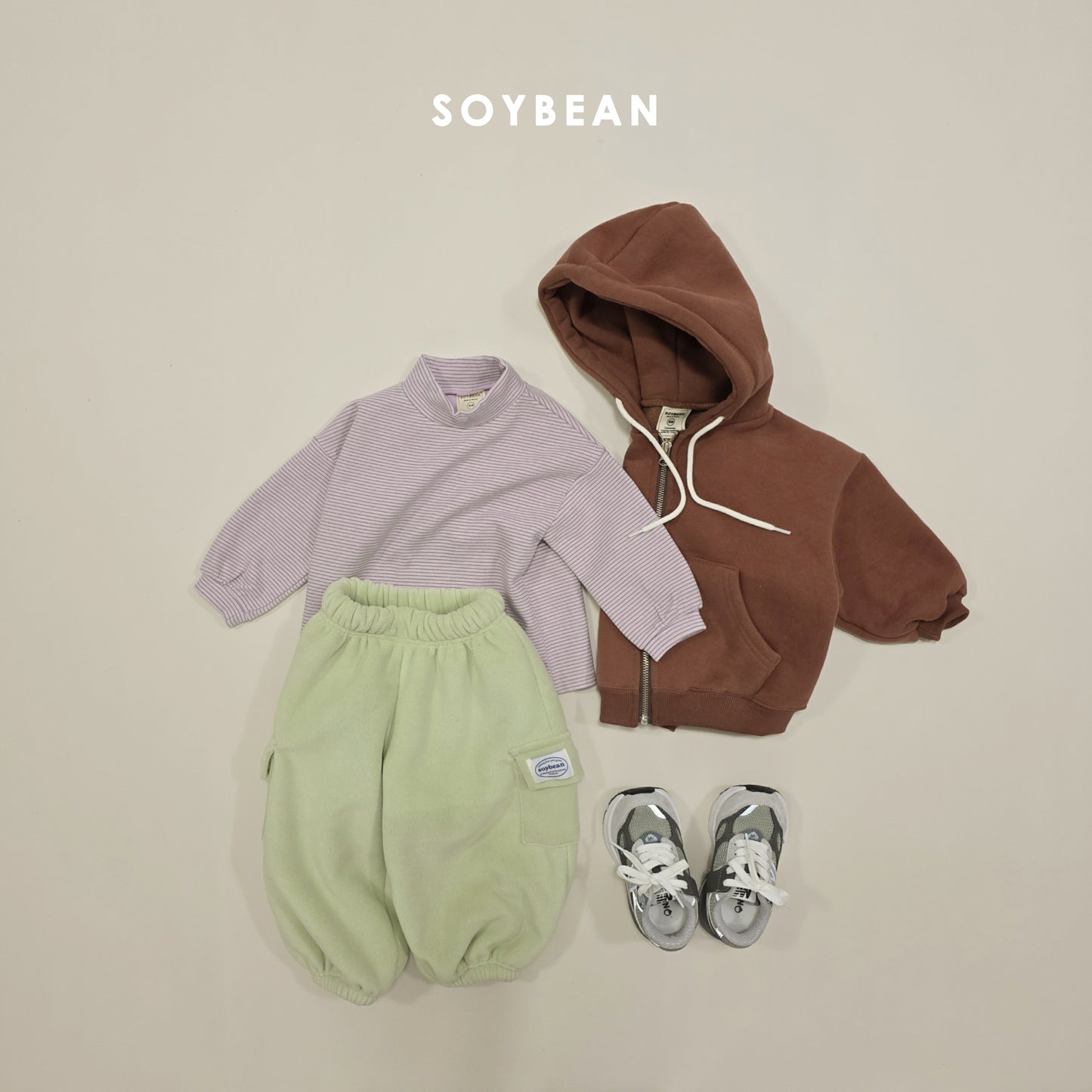 (Pre-order) Soybean Kids Winter - Super Barrel Fleece Jogger Pants 슈퍼항아리플리스조거 (4 Colors)