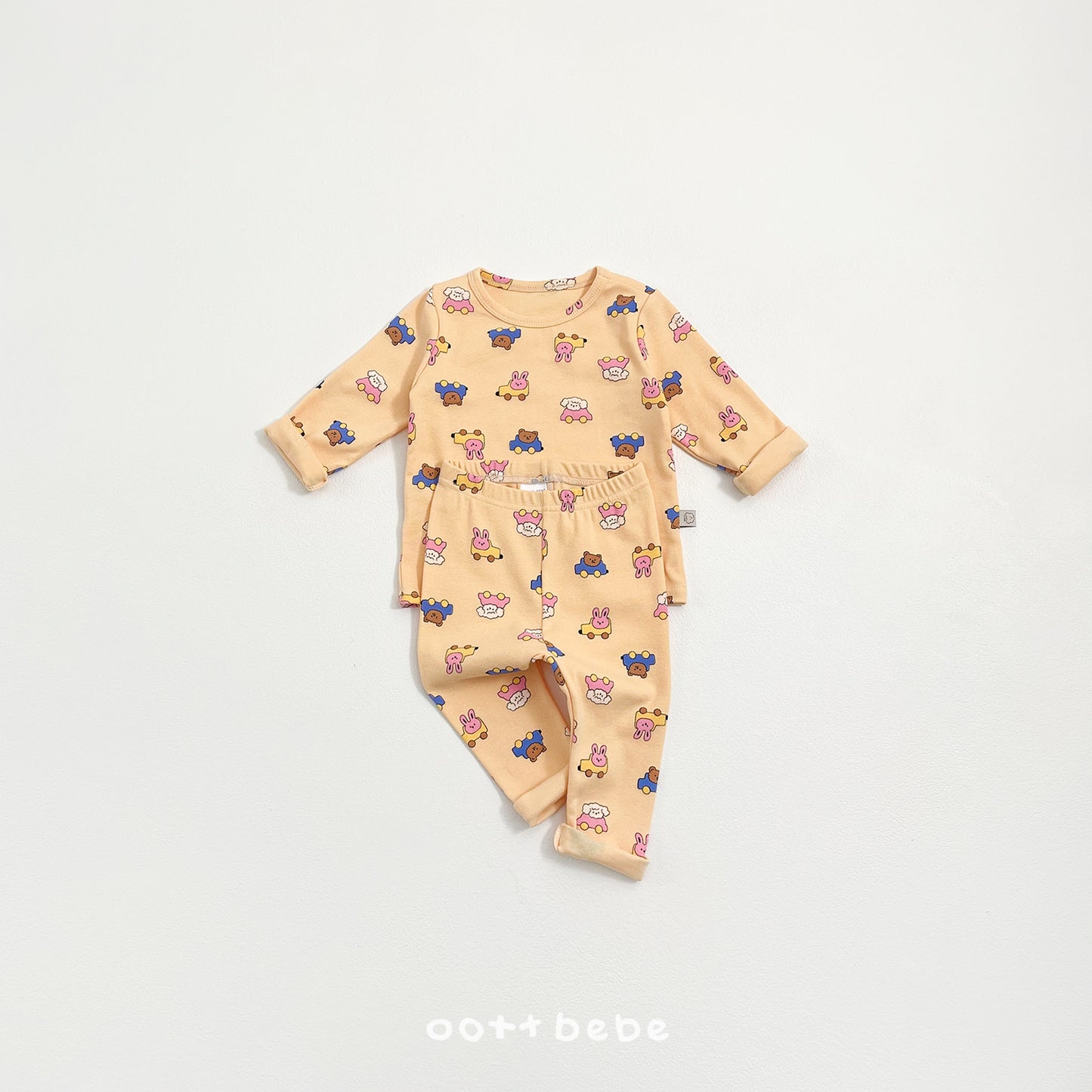 (Pre-order) OOTTBEBE Spring - Picnic Cotton Pajama Set 나들이실내복 (4 Colors)