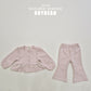 (Pre-order) Soybean Kids - Square Lace Top & Bottom Set 스퀘어레이스 상하복 (2 Colors)