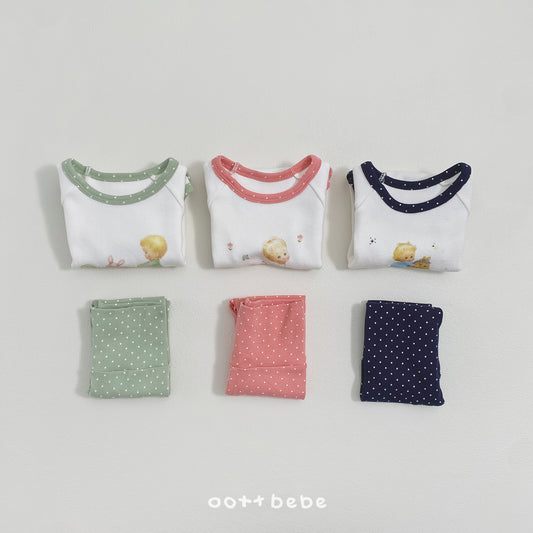 (Pre-order) OOTTBEBE Winter - Creamy Bebe Pajama Set 슈크림실내복 (3 Colors)