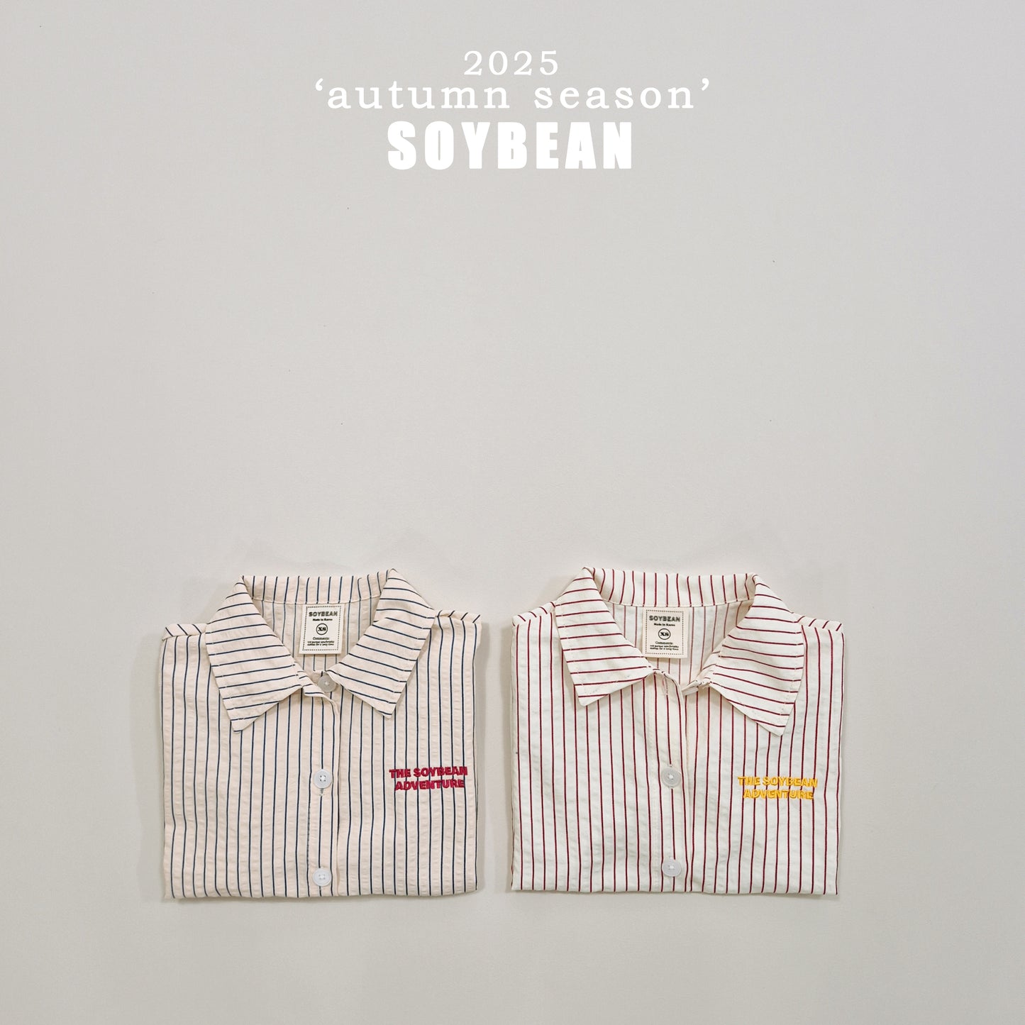 (Pre-order) Soybean Kids - Stra Comfort Stripe Shirt (2 Colors)