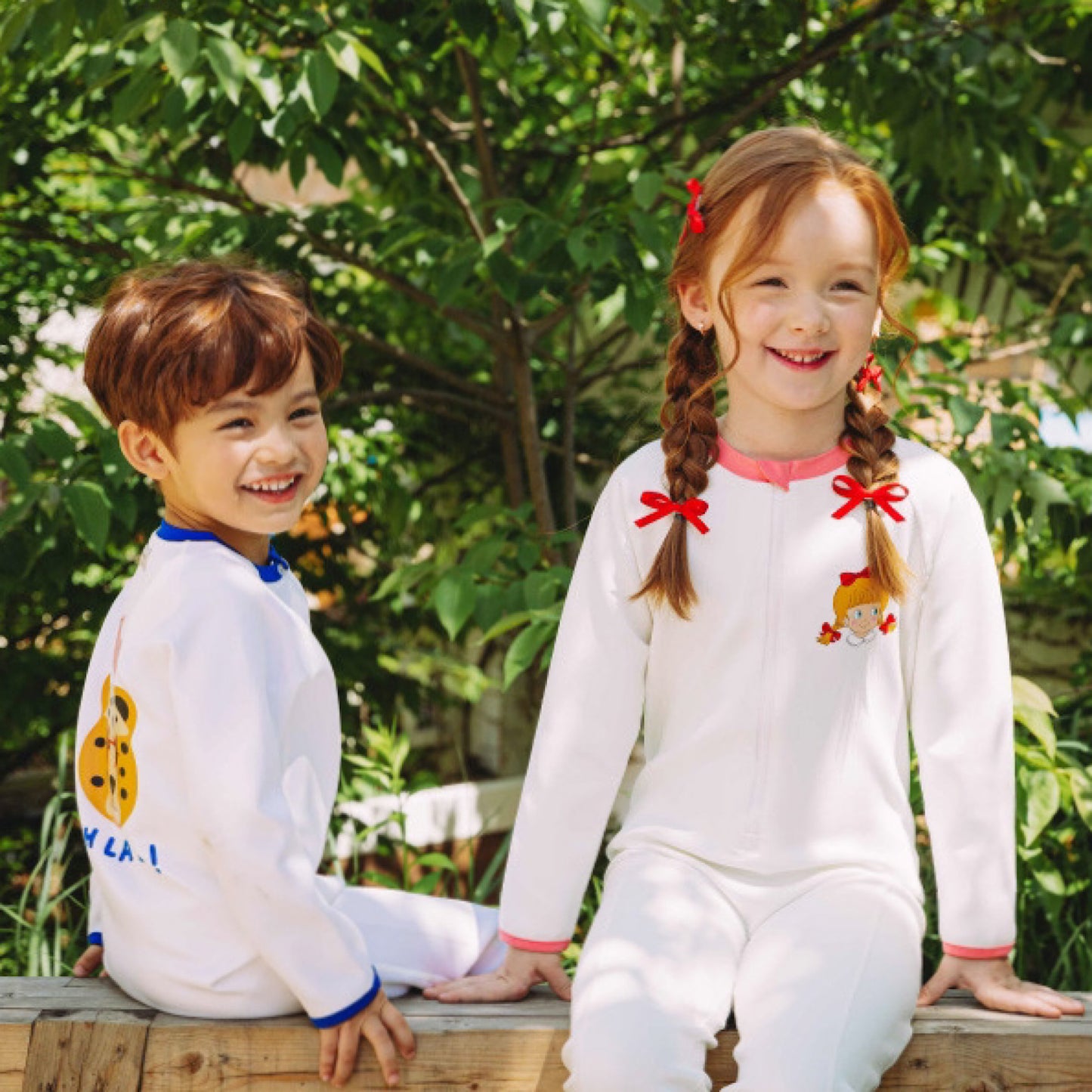 (Pre-order) KoongsKoongs Kids’ Premium Tok Tok Warm All-in-One Rash Guard (Cheetah)