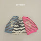(Pre-order) Soybean Kids Winter - Jumping Bunny Stripe Fleece-Lined Sweatshirt 점핑버니단가라맨투맨 (3 Colors)