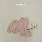 (Pre-order) Soybean Kids Winter - Mochi Square Top & Bottom Set 모찌스퀘어상하 (2 Colors)