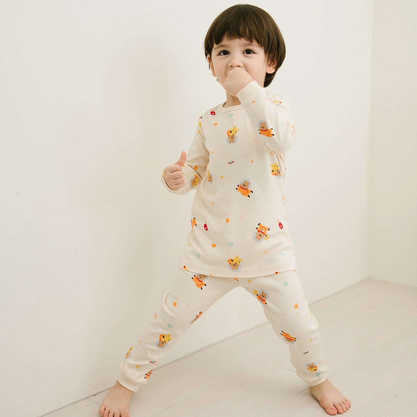 (Baby Boom) Bamboo Long Sleeve Pajama Set (2 Colors)