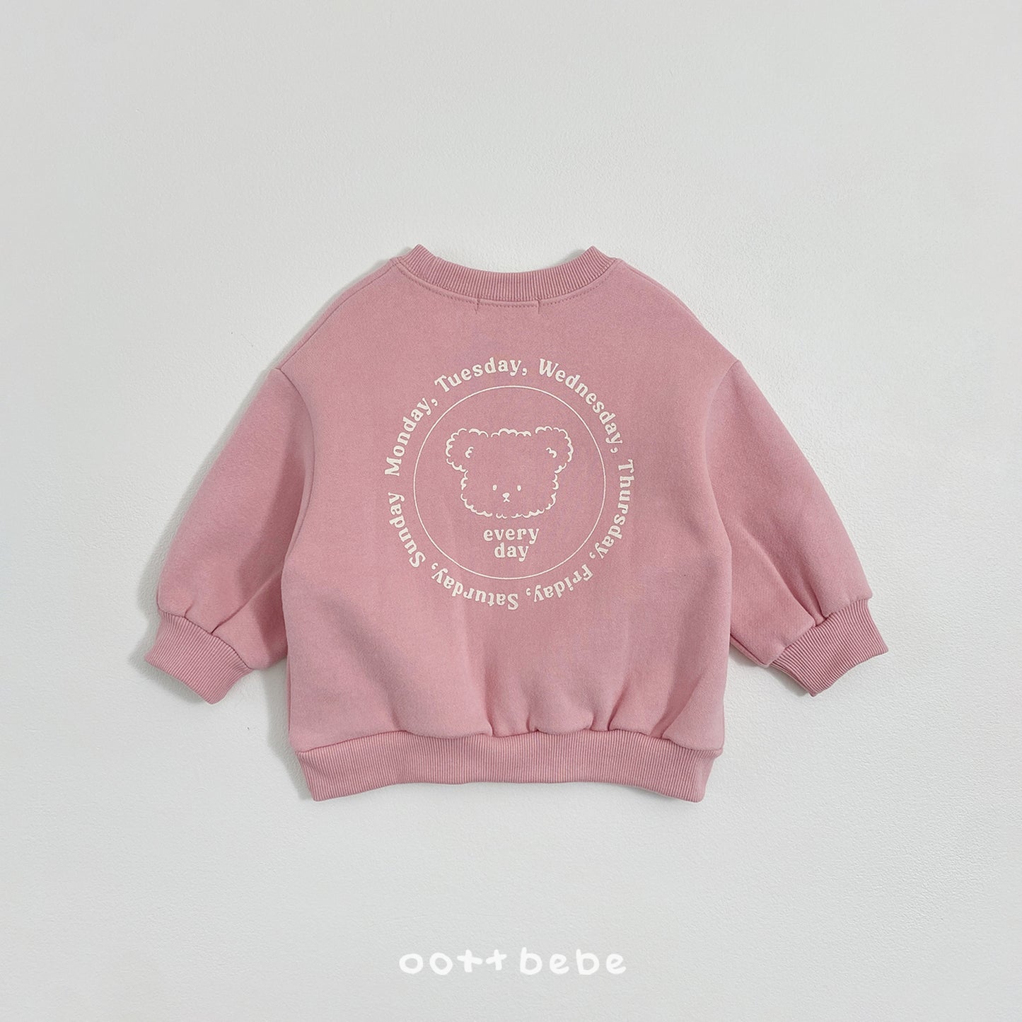 (Pre-order) OOTTBEBE Winter - Everyday Bear Sweatshirt 에브리데이맨투맨 (3 Colors)