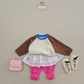 (Pre-order) Soybean Kids - Layered Skirt Jogger Pants 치마레이어드조거팬츠 (2 Colors)