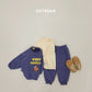(Pre-order) Soybean Kids Winter - Little Traveler Fleece-Lined Top & Bottom Set 양기모꼬마여행자상하 (3 Colors)