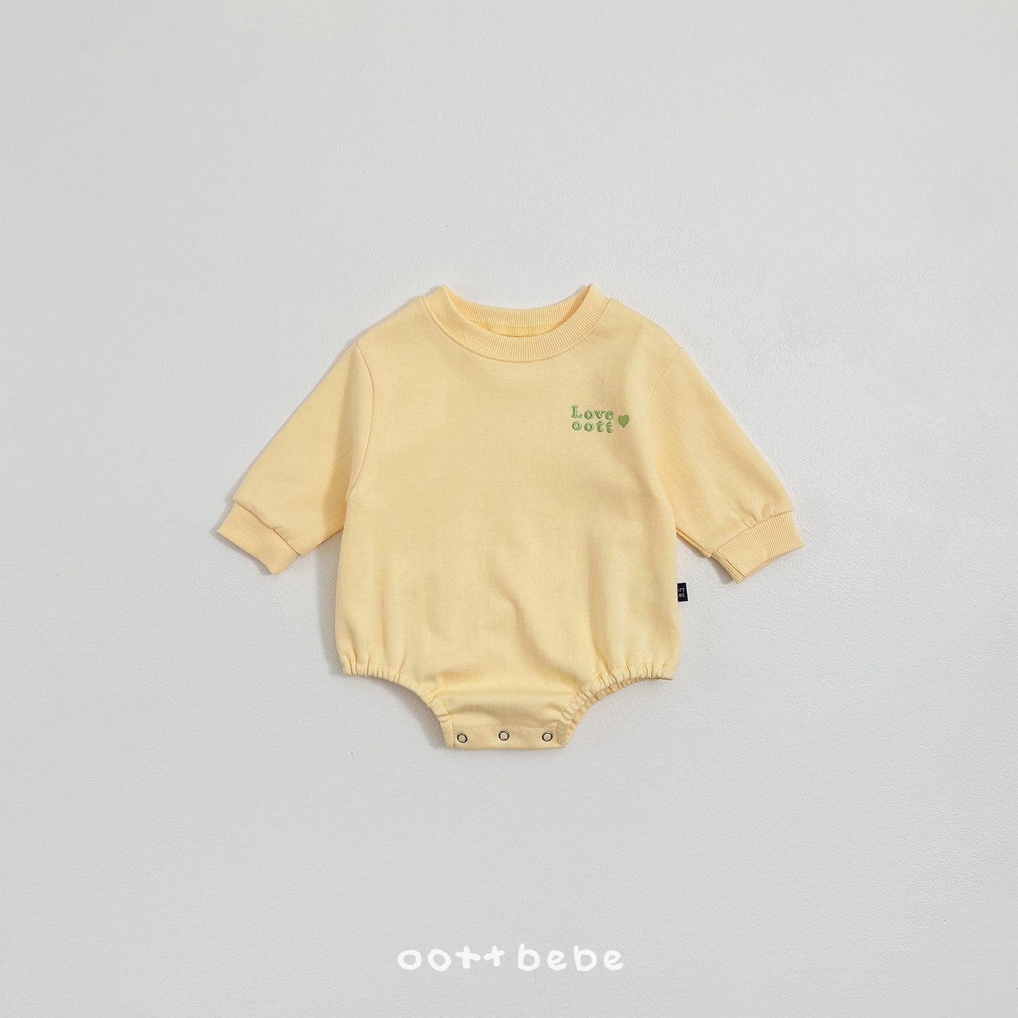 (Pre-order) OOTTBEBE Spring - Love OOTT Bodysuit 러브 오뜨 슈트 (4 Colors)