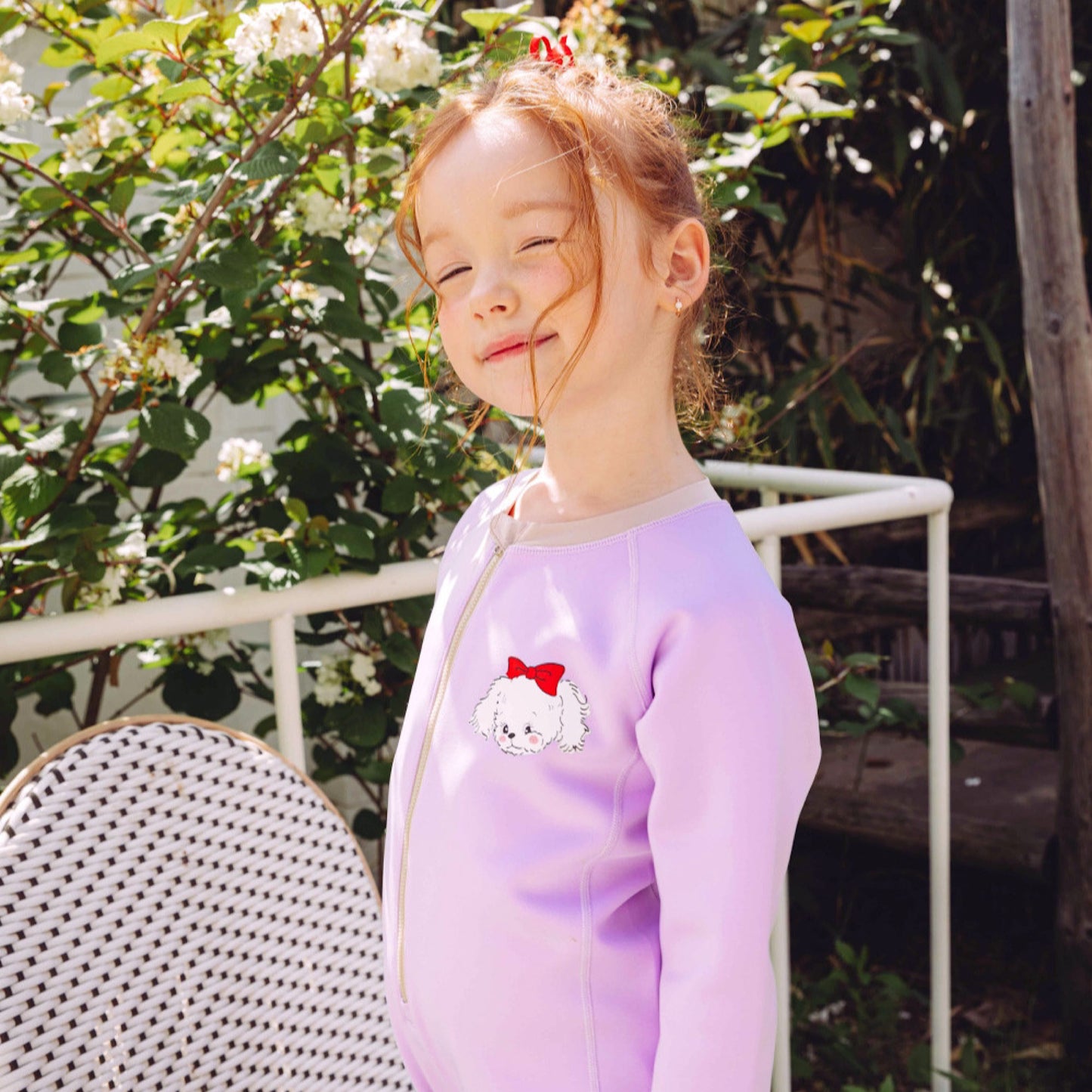 (Pre-order) KoongsKoongs Kids’ Premium Tok Tok Warm All-in-One Rash Guard (Love Puppy)