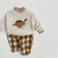 (Pre-order) OOTTBEBE - Winter Dinosaur Sweatshirts 아기공룡맨투맨 (3 Colors)